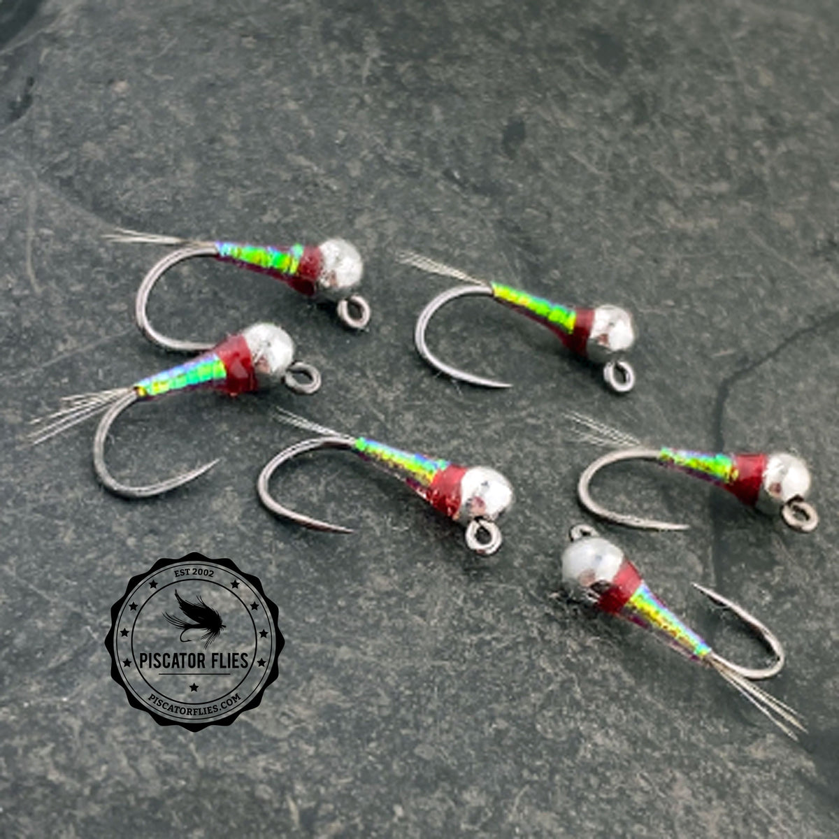 Rainbow Warrior Perdigon Pellet Trout Fly Piscator Flies