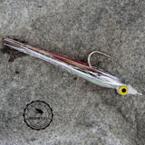 Flash Clouser Red for saltwater fishing, bass and pike