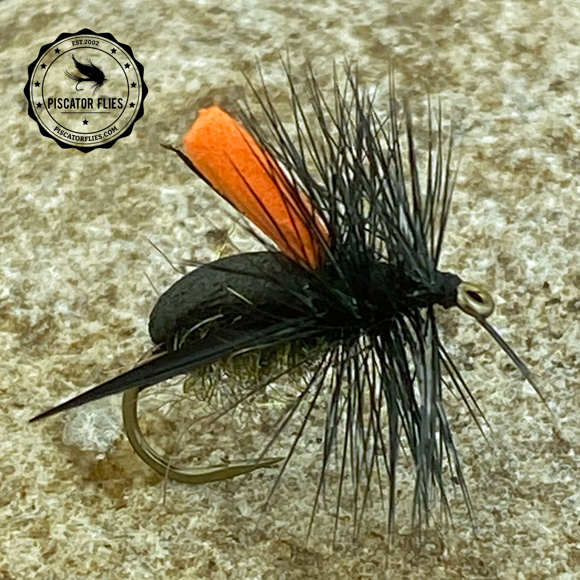 black fly fishing lures Tumblin Beetle Black – Piscator Flies