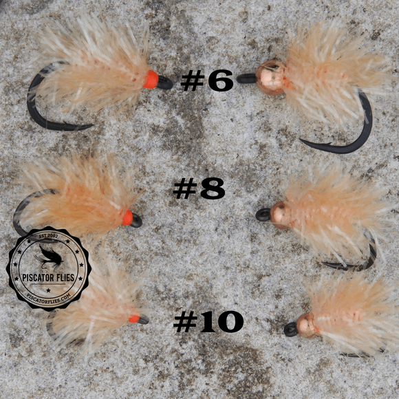 Estaz Egg fishing flies with sizes #6, #8, and #10tied for Salmon and steelhead trout