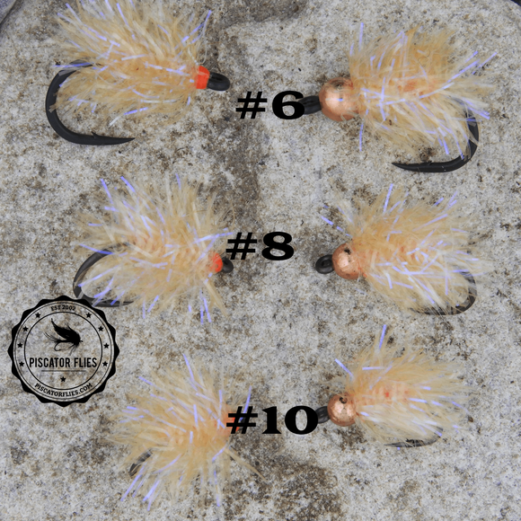Peach UV Estaz Eggs for salmon and steelhead