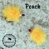 Choose either beadhead or no bead. These apricot colored eggs are great for steelhead and salmon in fall and winter