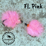 Fluorescent Pink Glacier Drift Eggs designed for targeting steelhead and salmon on Great Lakes tributaries