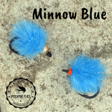 Minnow Blue Glacier Drift Eggs - bead head and non-beadhead