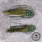 Dark Olive Bass Crawler Fly Pattern