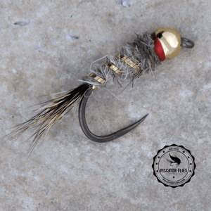 BH Gold Ribbed Hare's Ear Nymph (red)