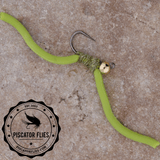Squirmy Wormy Fly Fishing Worm Green